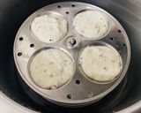 A picture of step 3 of Rava Idli with Coriander Curd Chutney.