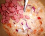 A picture of step 1 of Plantain frittata.