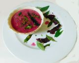 A picture of step 6 of Beetroot pachadi Kerala style.