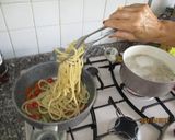 Foto del passaggio 4 della ricetta Pici al ragu' di verdure