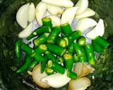 A picture of step 2 of Pithala and Bhakri.