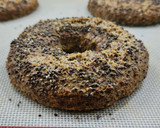 Foto del paso 4 de la receta: 🥯Bagels de lino, avena y yogur 🥯 sin levadura, sin amasado 🥯 Pocos ingredientes
