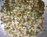 A picture of step 6 of Moong sprouts chaat.