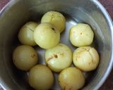 A picture of step 1 of Amla sabji.