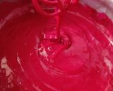 A picture of step 3 of Red Velvet Modak Cake on Ganesh Chaturthi.
