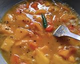 A picture of step 3 of Mango Papaya Chutney.