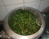 A picture of step 6 of Daal Palak.