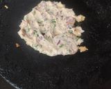 A picture of step 8 of Sarso Ka saag and chawal ki roti and papad.