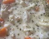 Tárkonyos karfiolleves, darált hússal recept fázis 3 fotója