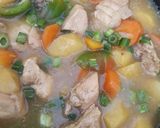 A picture of step 5 of Potato and Chicken Soup.