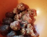 Húsgombócos paradicsomos tészta recept fázis 1 fotója