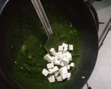 A picture of step 5 of Palak paneer Biryani.