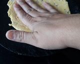 A picture of step 4 of Tandoori missi roti on tawa.