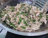 Foto langkah ke 2 dari resep Nasi Rames (Suwir Tongkol Cabe Ijo + Telur Dadar Tahu + Bihun Goreng Cabe Ijo).