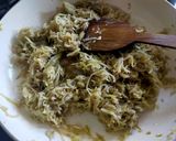 A picture of step 1 of Dudhi Ka Halwa.
