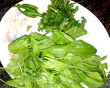 A picture of step 1 of Palak Puri.