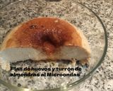 Foto del paso 10 de la receta Flan de huevos y turrón de almendras al Microondas
