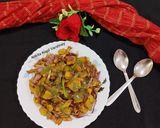 A picture of step 1 of Stuffed Besan Chilla.