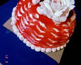 स्ट्रॉबेरी केक (Strawberry cake recipe in Hindi) रेसिपी चरण 4 फोटो
