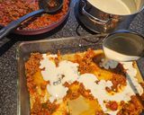 A picture of step 8 of Lasagna.