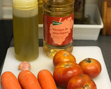 Foto del paso 1 de la receta: Salmorejo de zanahorias, frutos secos y aceite de albahaca 🌿