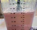 A picture of step 1 of Strawberry Boba Tea.