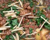 A picture of step 4 of Dum ka Qeema.