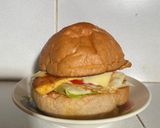 Hình bước làm 6 của món Burger ức gà double cheese