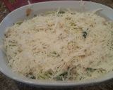 A picture of step 9 of French onion zoodle bake.