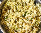 A picture of step 4 of Cabbage Moong Rice.