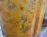 A picture of step 4 of Malaysian curry (Lemak) made with coconut milk.