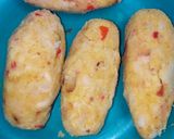A picture of step 3 of Yam roll.