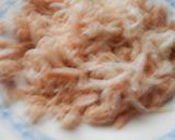 Foto del paso 2 de la receta: Melocotones en almíbar rellenos de bonito y rallado krissia