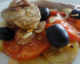 Foto del paso 4 de la receta: chuletas de pavo ,con verduras.