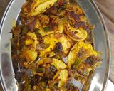 A picture of step 3 of Egg capsicum roast.