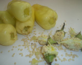 Foto del paso 2 de la receta: Bacalao con salsa de pimientos amarillos y cúrcuma