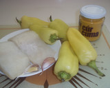 Foto del paso 1 de la receta: Bacalao con salsa de pimientos amarillos y cúrcuma