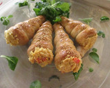 Foto del paso 11 de la receta: Cañoncitos rellenos de maíz con quesos