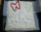 Foto del paso 7 de la receta: Tarta de maíz con adornos de mariposas crocantes