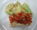 Foto del paso 8 de la receta: Bacalao batatero y papas con ajos aliñados