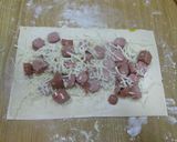 Foto del paso 7 de la receta: Ideas enrrolladitas con hojaldre, salchichas y queso