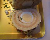 Foto del paso 16 de la receta: Arrollado de pionono con crema de pollo y huevos enteros