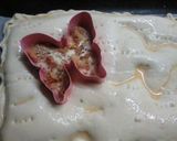 Foto del paso 8 de la receta: Tarta de maíz con adornos de mariposas crocantes