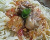 Foto del paso 6 de la receta: Tallarines con pollo en salsa Aurum