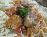 Foto del paso 6 de la receta: Tallarines con pollo en salsa Aurum