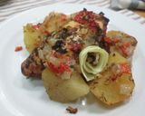 Foto del paso 7 de la receta: Pechugas, patatas y verduritas horneadas en papel plata