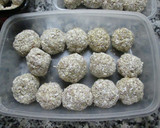Foto del paso 6 de la receta: Albóndigas de pollo en salsa de tomate y zanahoria en brochetas (para dieta)