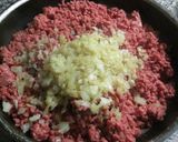 Foto del paso 2 de la receta: Hamburguesa de cerdo con verduras y huevo
