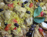 Foto del paso 8 de la receta: Arroz con pollo y aceitunas negras 