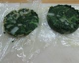 Foto del paso 5 de la receta: Hamburguesas moldeadas de espinacas con torrijas de arroz